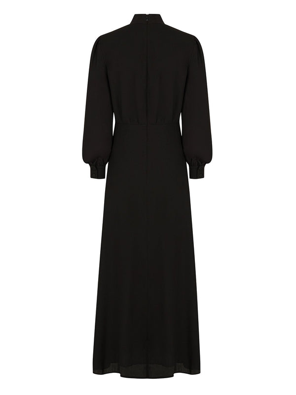 Nocturne Dress L/Sl Black - Wardrobe Fashion