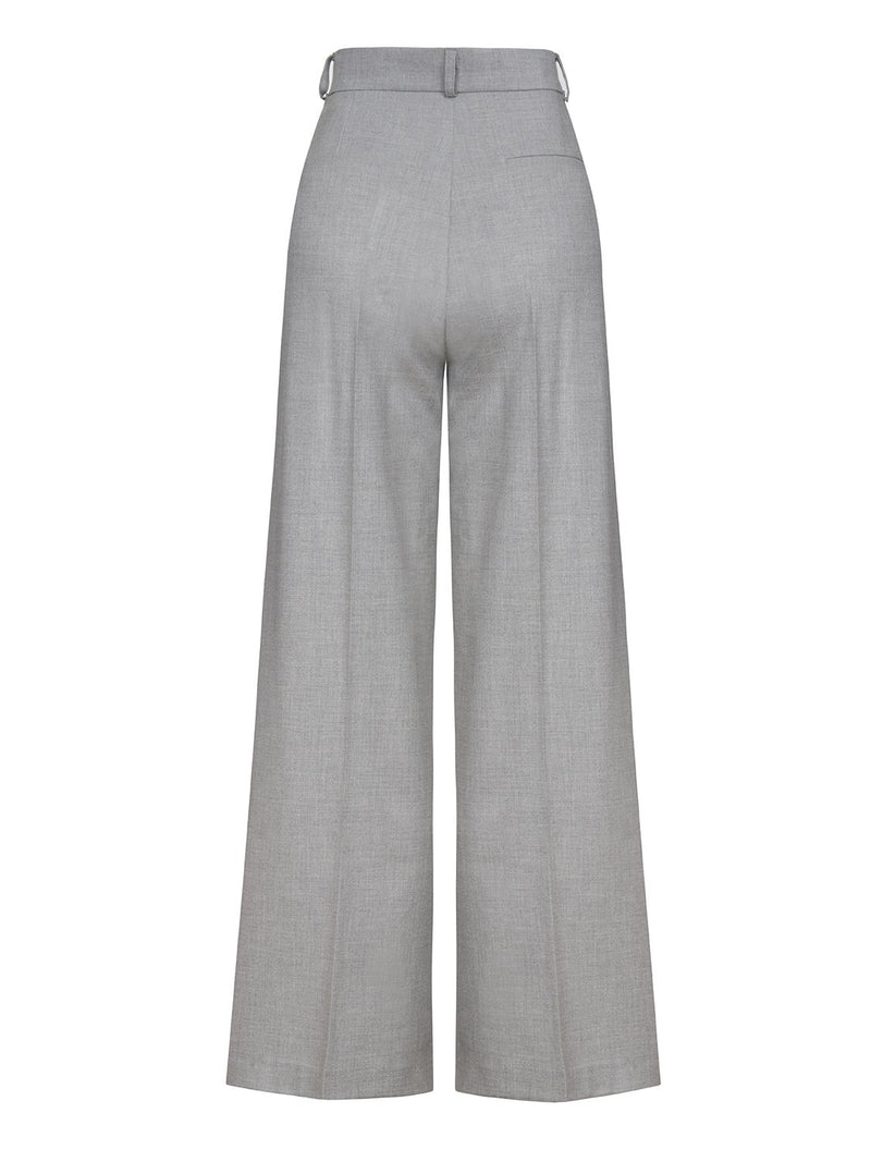 Nocturne High Waist Palazzo Trouser Grey