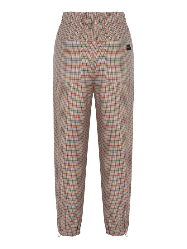 Nocturne Plaid Elastic High Waist Trouser Varyant