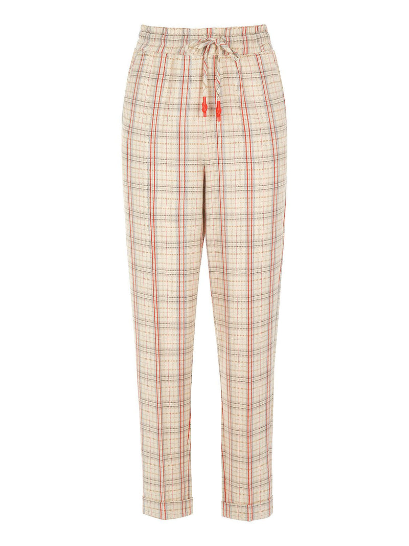 Nocturne 
Lace-Up Plaid Trousers Varyant