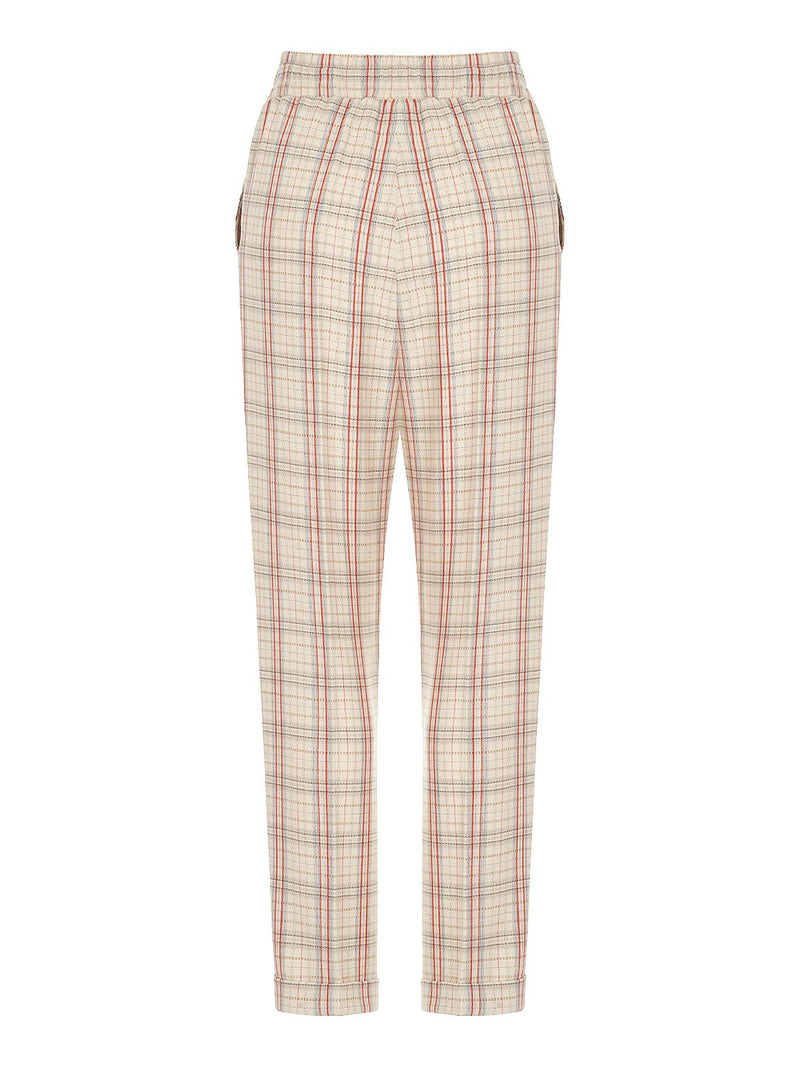 Nocturne 
Lace-Up Plaid Trousers Varyant