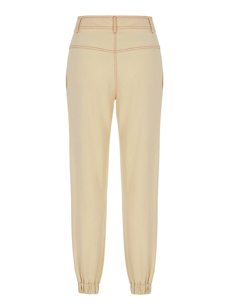Nocturne High Waist Trousers Yellow