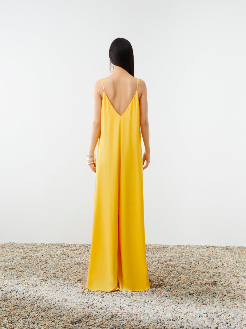 Nocturne Rope Suspended Jumpsuit Yellow