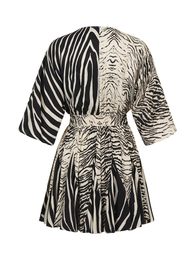 Nocturne Zebra Print Mini Dress Varyant
