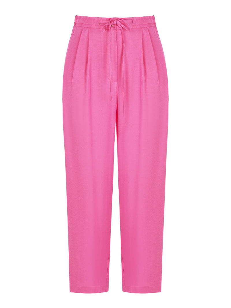 Nocturne High-Waisted Carrot Pants Fuchsia