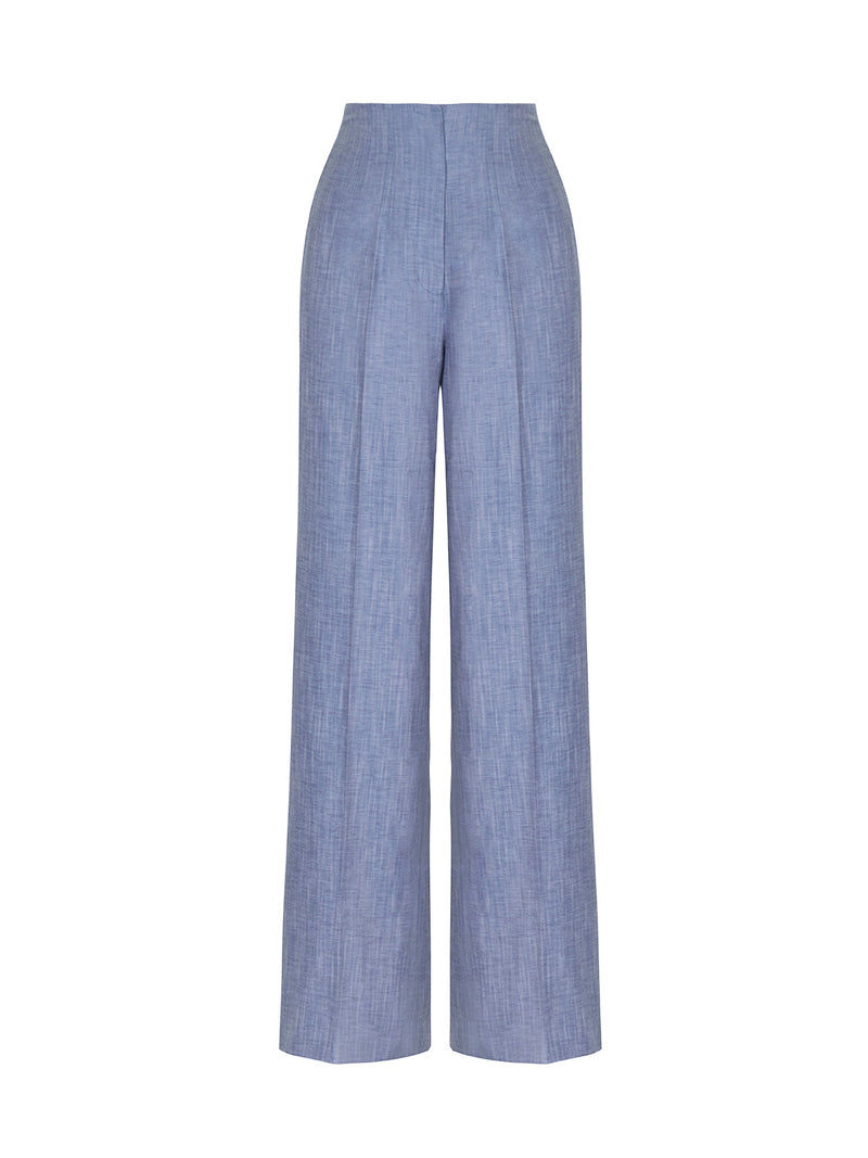 Nocturne High-Waisted Wide Leg Pants Blue