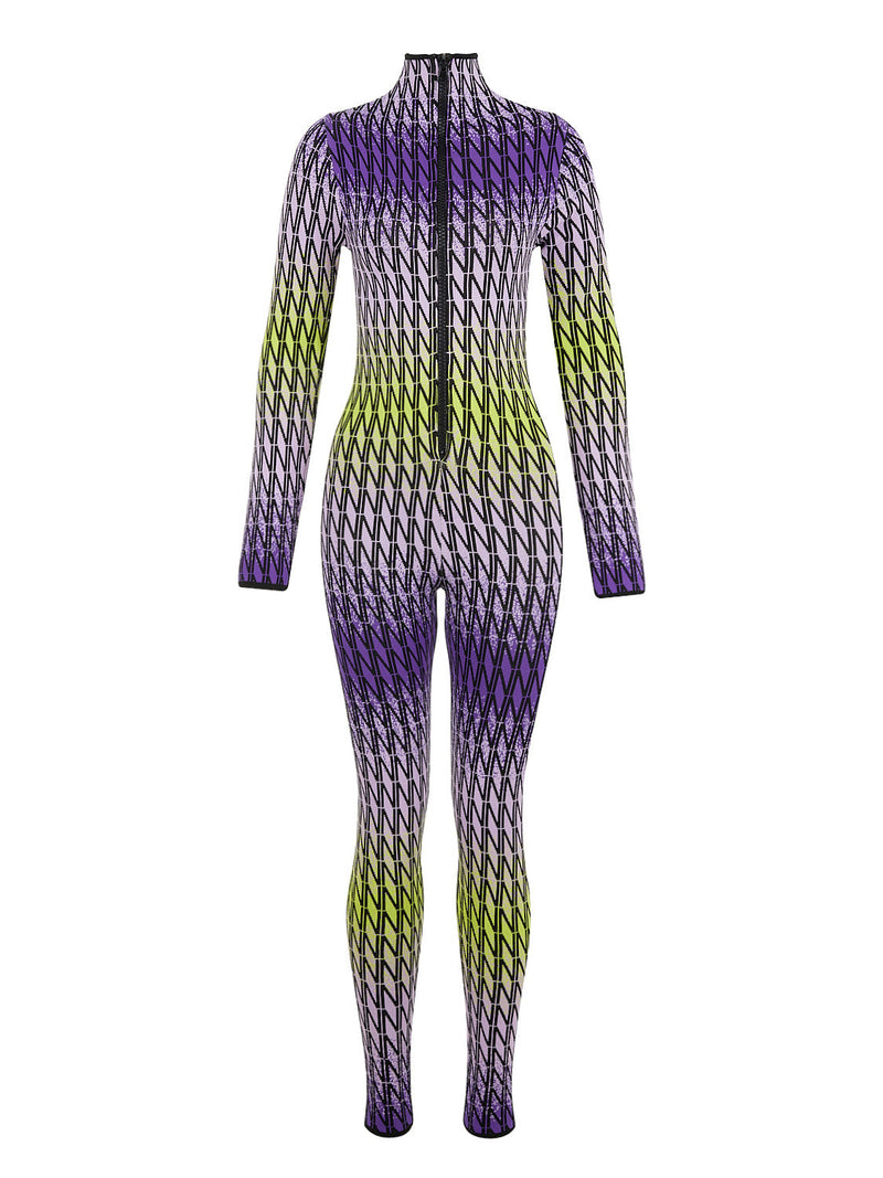 Nocturne Patterned Knitwear Jumpsuit Multi Color