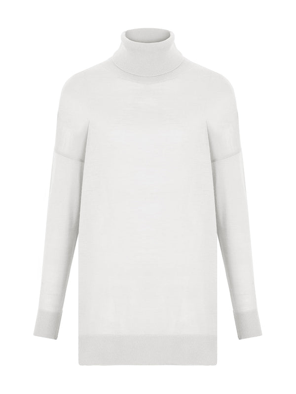 Nocturne Turtleneck Knit Sweater Off White