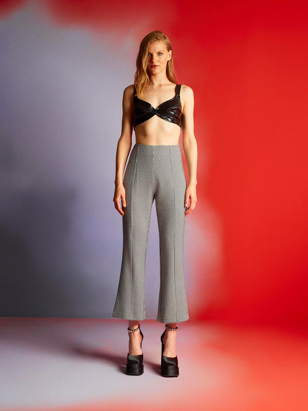 Nocturne High-Waisted Flare Trousers Black