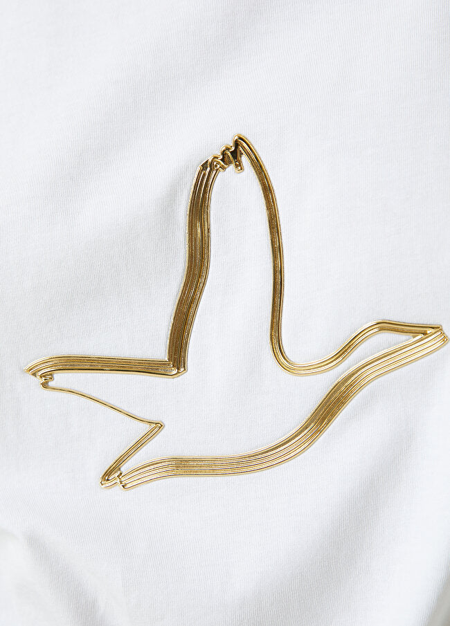 Beymen Club Goose Logo Detailed T-Shirt Off White