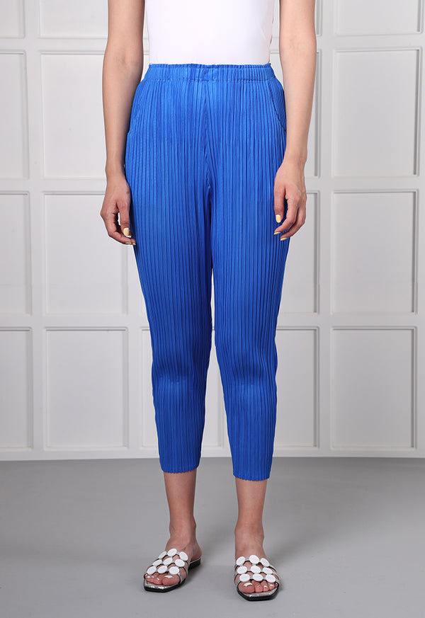Choice Vertical Pleat Jodhpuri Style Trouser Blue