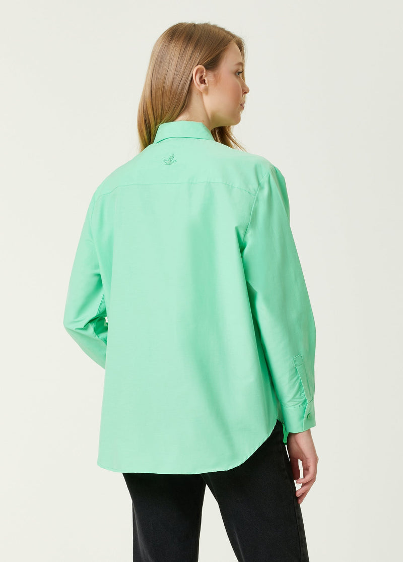 Beymen Club Boyfriend Poplin Shirt Green