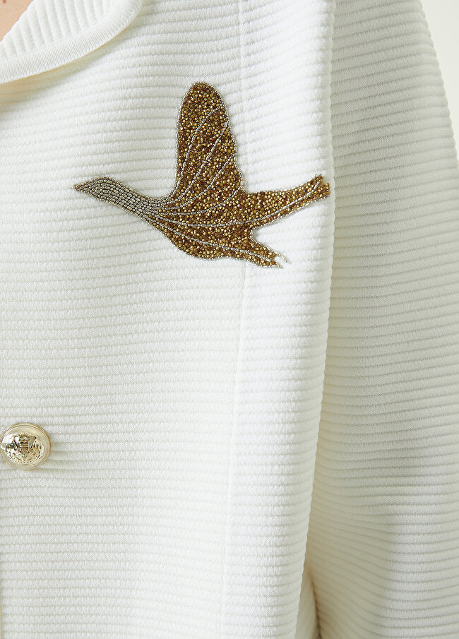 Beymen Club Ottoman Textured Jacket Off White