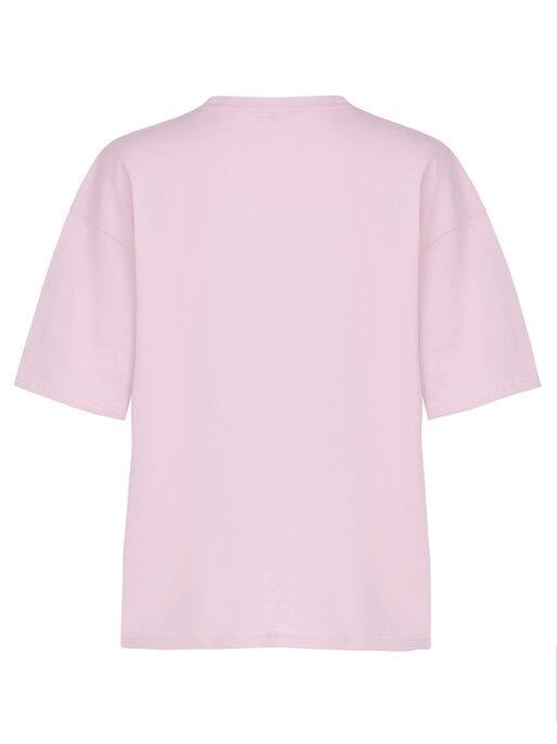Nocturne Low Shoulder Oversize T-Shirt Pink