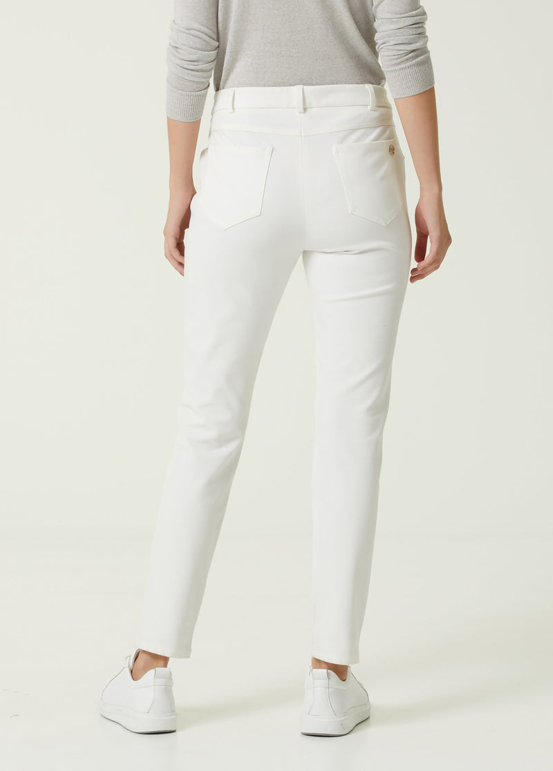 Beymen Collection Normal Waist Slim Leg Trouser White