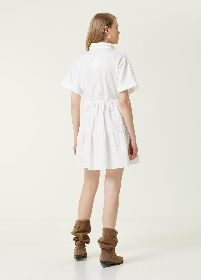 Beymen Club Waist Belted Mini Shirt Dress White