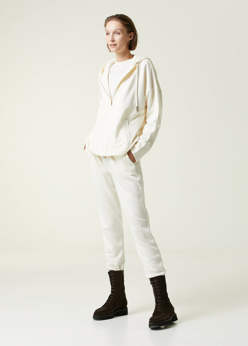 Beymen Collection Hooded Garni Detailed Sweatshirt White
